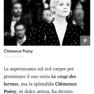 Clémence Poésy Instagram - GRAZIE @elle_italia ❤️
