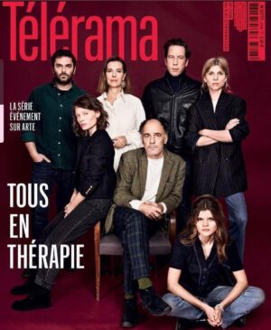 Clémence Poésy Instagram - « En thérapie » dans @telerama demain... et toujours sur @artefr ... Merci merci pour vos si jolis messages sur la série... on a essayé de rester sérieux pour  la photo mais en vrai on est drôlement joyeux de l’accueil que vous nous faites 🤸‍♂️🤸‍♂️🤸🤸🤸🤸‍♂️🤸‍♂️🙏🧡