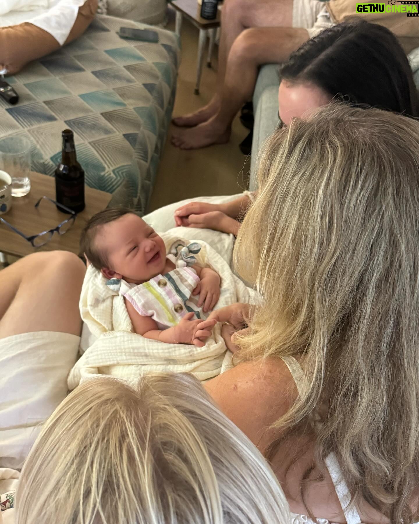 Cleo Massey - 8.6K Likes - Our first week with Indigo 🌼💜
1. My latest fav photo. Luke was born to be a girl Dad. 💕
2. Little koala squish. Been soaking up these cuddles. 🐨
3. Crumpet taking big sister duties very seriously. (She is so gentle and curious, it’s very cute.)
4. Still so cute when sad. 🤣
5. First cafe outing was had! And was a success.
6. Caught her smiling. 🥹
7. First fam photo on Easter Sunday 🐣
8. Another smile, you are so loved baby Indi!
9. Two day post birth sushi platter from . Absolutely guzzled it. 🍱
