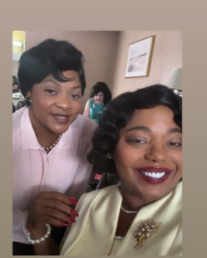 Cocoa Brown Instagram - Biopic loading! Can’t wait for you all to see this!! #filmlife #setlife #sheworkshardforthemoney #blessed #biopic @_bahamian_queen WE DID THAT!💯