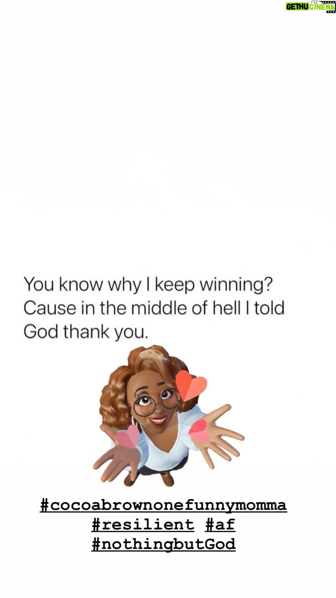 Cocoa Brown - 690 Likes - Something very powerful happens when you realize truly how God made you and what you are capable ofโฆ #cocoabrownonefunnymomma #resilience #strength #newchapter #evolution #spiritualgrowth #faith #onedayatatime