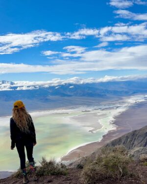 Cody Renee Cameron Instagram - Off the grid in Death Valley. 🏜️ 3 days of ripping thru the most incredible scenery: Bad Water Basin, Dante’s View, 20 Mule Road, Tecopa Hot Springs, Furnace Creek, Mesquite Sand Dunes and best of all, no cell phone reception. Only 3.5hrs outside LA or 1.5hrs outside Vegas. 

Follow @ironponyshow for this episode coming soon! 

Shoutout to my riding buddies @jigger.la @dynaloya 
#DeathValley #Badwaterbasin #dantesview #bikerbabe #chickswhoride #sportsternation #bikerchicksofinsta