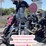 Cody Renee Cameron Instagram - Comment if you ride & I’ll follow you back! 🩷👋 Vid Idea from @reckless_1krr #bikerfriends #harleydavidson #bikenights #motorcycles #harleyoftheday #sportster #bikekingz #motorcyclemafia