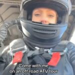 Cody Renee Cameron Instagram - I feel like an apocalyptic astronaut biker exploring the desert of mars! So fun whippin’ my friends around while I was in charge of driving (which wasn’t for long😂) Check out @eaglerider Las Vegas off-road ATV tours for an awesome daytime activity before you go get krunk at the klub! #eaglerider #atvtours #lasvegas #adventuregirl