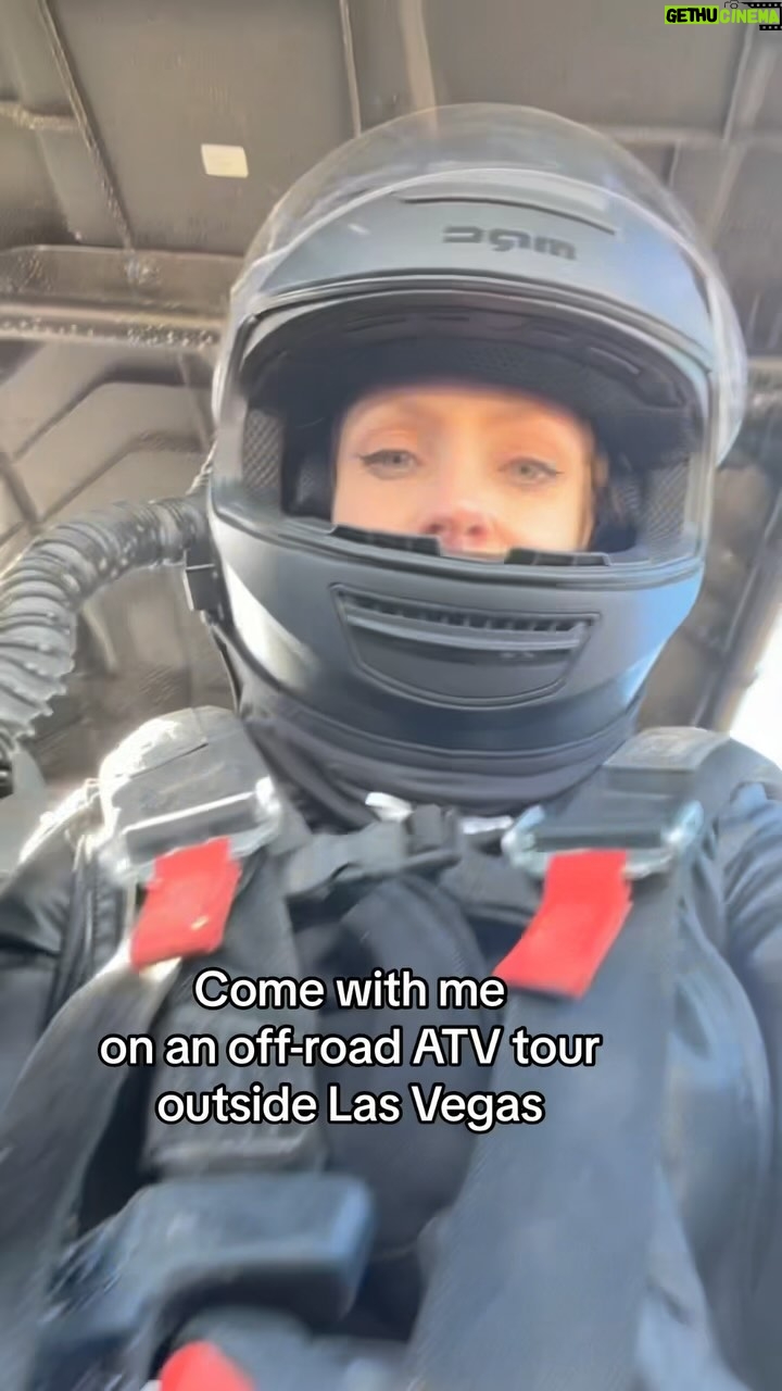 Cody Renee Cameron Instagram - I feel like an apocalyptic astronaut biker exploring the desert of mars! So fun whippin’ my friends around while I was in charge of driving (which wasn’t for long😂) Check out @eaglerider Las Vegas off-road ATV tours for an awesome daytime activity before you go get krunk at the klub! #eaglerider #atvtours #lasvegas #adventuregirl