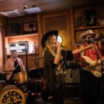 Cody Renee Cameron Instagram - Had a blast performing at @desertfivespotla with the incredible house band! The energy was electric! ⚡️ Thanks so much to @ryanposner for inviting me @beardbates for hosting & the band for being badass! Also to my incredible friends who always show up for me especially @daretaylorofficial & @carlottachampagne and @happiertrigger for these dope photos! ❤️ Yeehaw!