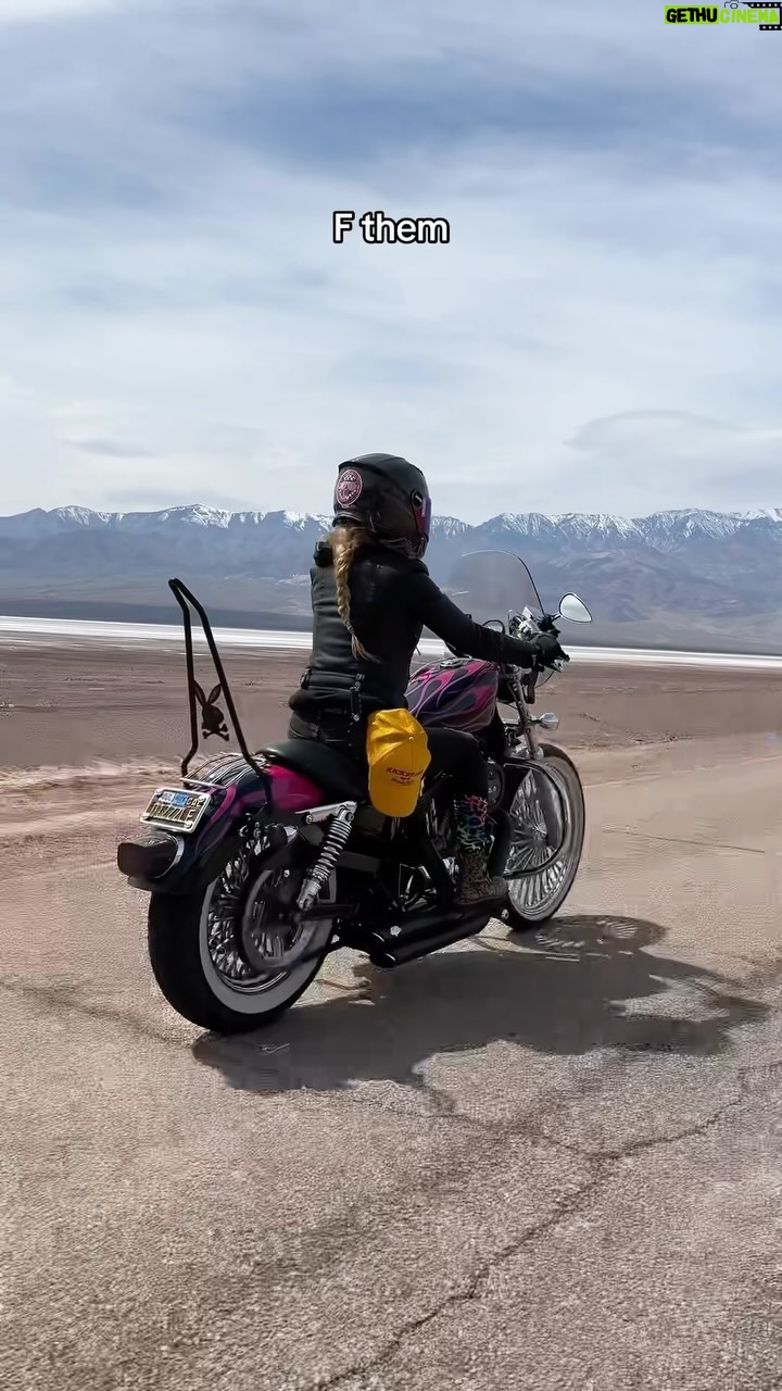 Cody Renee Cameron Instagram - I’ve always marched to the beat of my own drum. Sometimes that means traveling solo, learning new things on my own, taking chances & making lots of mistakes…but one thing I’ll never do is apologize for who I am❤️ #sportster #bikerbabe #deathvalley #bikerchick #chickswhoride #womenriders