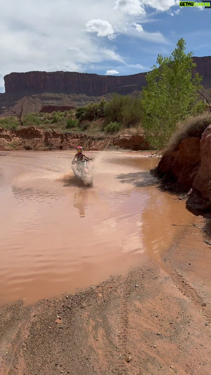 Cody Renee Cameron - 14.2K Likes - Water, sand, dirt, mud, gravel, up, down, and all around! Had a blast exploring Moab on 2 wheels this weekend at @thedustylizard adventure bike camp out!
Bike: @live100moto
Event: @thedustylizard
Host: @moskomoto
Huge shoutout to @moskopete for creating an incredible event, @eat_sleep_moto_beer for coordinating, @live100moto for the bike rental, @_brandi_moya for inviting me, & @killaahhhh for being my ride or die trail goblin!
Also thank you to the entire staff, catering, & all the attendees who shared advice, stories, & their energy with me ❤️⚡️This was one for the books! #dustylizard