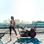 Cody Renee Cameron Instagram - Throwback to 1 of my fav set with @shalongoss ❤️⚡️ I love vintage choppers! 🏍️ 💨 Which pic is your fav?! 📸 ❓ 📸 @shalongoss To see all the pix click link in bio 🔗