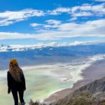 Cody Renee Cameron Instagram - Riding motorcycles thru Death Valley, the hottest place on earth with a record temperature of 135 degrees, during a winter storm warning was crazy! It’s also where the lowest point in the United States and the high point are less than 100 miles from each other! Check out our latest episode of the Iron Pony Show: A Motorcycle Adventure thru Death Valley for more! Youtube 🔗 in bio Photocred @jigger.la #deathvalley #motorcycleadventure #badwaterbasin #mesquitesanddunes #dantesview #sportster883
