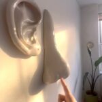 Colby Minifie Instagram - 👃🏻👂🏻👃🏻👂🏻👃🏻 sounds like she smells good! Hung over the dining table. The latest in the summer ceramic extravaganza