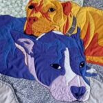 Colby Minifie Instagram – My friends Caitlin and Alex issued a new life into the world early this morning and to congratulate them, I made this baby quilt of their dogs August and Oinks. I am terrible at recording my process for these quilts, but it’s mainly because it’s a slow meditation on the people I make them for and also cause I don’t have 3 hands. I loved making this for them and I can’t wait to meet their little guy!!!! 🪡🧵🐾👶🏻 @mickiewicz @cpq_bk ❤️
.
.
I got the materials from @purlsoho and @keatonquilts. Not an ad, just trying to keep a good thing going!