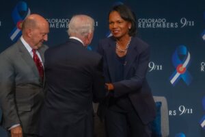 Condoleezza Rice Instagram - Today we hold in our hearts the memory of those lost 22 years ago and our country’s capacity to come together as a nation. It was an honor to join so many including Governor Polis, Mayor Johnston, Admiral James Stavridis, and Peter Bergen for ‘Colorado Remembers 9/11,’ reflecting on that day which would change our nation forever and discussing current national security issues. 🇺🇸