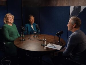 Condoleezza Rice Instagram - This week I joined @HillaryClinton and Jon Stewart on @TheProblem for a discussion on foreign policy and democracy. Our full conversation is available on YouTube: https://youtu.be/xutIA4HzGqA