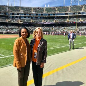 Condoleezza Rice Instagram - Despite the outcome, today was a great game! Thank you to my good friends, Jimmy and Dee, for having me. I’m excited for the Browns’ future! #GoBrowns