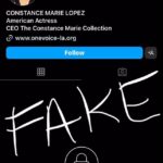 Constance Marie Instagram - 🚨FAKE ACCOUNT ALERT🚨 Please know this is not me. I do not know who this is. Do NOT FOLLOW THEM‼️ Sorry to ask but can you PLEASE REPORT them so instagram takes it down.‼️ Thank you so much everyone. 💕 Have a great night! ✨🙏🏽✨ # #Imposter #Fyp #Tuesday