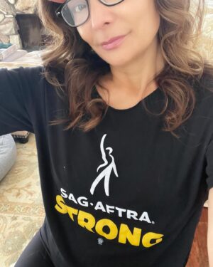 Constance Marie Instagram - Dear @sagaftra negotiating committee.
We we got your back!
We support you!
We are in this AS LONG AS IT TAKES!
We HAVE to make sure we still have a profession where we can sustain a living!
NO MORE STREAMING CHECKS FOR $0.00!
😡
We HAVE to ensure future generations are NOT put out of work because of all the A.I. scanning BS studios want to do!
Studios have put so many workers, in so many different unions out of work! 
And thus harming the local economies!!
😡
Until it’s done WE HOLD THE LINE!
✨💪🏽💪🏼💪🏾💪🏼💪🏽💪🏼💪🏾✨
#HoldTheLine #SelfieSaturday
#OneDayLongerOneDayStronger #SAGAFTRAStrong #unionstrong #Union #ActorStrike #PayAFairWage #ProtectionsFromAI #AISucks