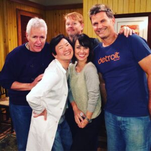 Constance Zimmer Instagram - On this day 10 YEARS AGO!! What??? How is that possible? Grateful to have worked with #alextrebeck and #bettywhite before they passed and what an incredible experience to be back on a sitcom for a LIVE episode of @hotnclevelandtv with all of these amazing  actors! I miss sitcoms and I miss Betty White. #sundayvibes