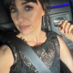 Constance Zimmer Instagram - I got dressed up for my best friend to celebrate her work on #theholdovers at the Oscars! Loved this @united_wood outfit! Loved this glam @violetartistry! Loved the @mayabrenner diamonds!! Loved this night with my bestie of over 25 years! Loved celebrating Hollywood!
