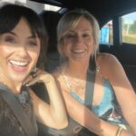 Constance Zimmer Instagram - I got dressed up for my best friend to celebrate her work on #theholdovers at the Oscars! Loved this @united_wood outfit! Loved this glam @violetartistry! Loved the @mayabrenner diamonds!! Loved this night with my bestie of over 25 years! Loved celebrating Hollywood!