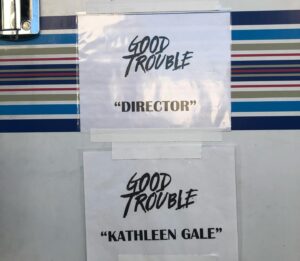 Constance Zimmer Instagram - From my first day on @goodtrouble as #kathleengale March 2020 to my last day December 2022 as a director, I knew this was a special job. Not only because I got to pull double duty sometimes directing and acting in the same episodes, but because of this CAST, CREW and CREATIVES! I can not believe it’s the Series Finale TONIGHT! I am so grateful that I got to witness the magic on these sets! Thank you @jjjoannajohnson, @freeform and the insane cast and crew who welcomed me with very open arms and made me feel like part of the family! This was an experience that I will treasure forever along with all of these new friends! Watch tonight or tomorrow on @hulu! I will miss all these characters including Kathleen Gale! #getingoodtrouble