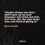 Cori Bush Instagram - 68 years ago, Rosa Parks refused to give up her seat on the bus. We must continue to refuse to give in, in our fight for liberation.