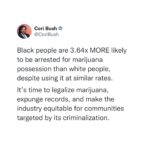 Cori Bush Instagram - 420 reminder.