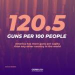Cori Bush Instagram - The GOP believes that more guns is the answer to gun violence. America has the most guns per capita in the world. So my question to them is: at what point does their “more guns” theory work?