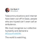 Cori Bush Instagram - #CeasefireNOW