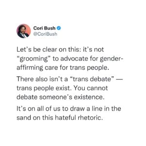 Cori Bush Instagram - Let's be very clear.