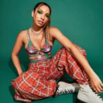 Corinne Foxx Instagram - the early 2000s album cover of my dreams 💚 shot by @devontrunk styled by @daniandemmastyle hmu @marissa_tomaino @marciahamilton asst @julisssagandara