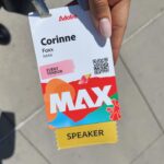 Corinne Foxx Instagram – What a joy it was to take the stage at @adobe MAX alongside @namicommunicate to talk about the intersection of creativity and mental health 🎨💚