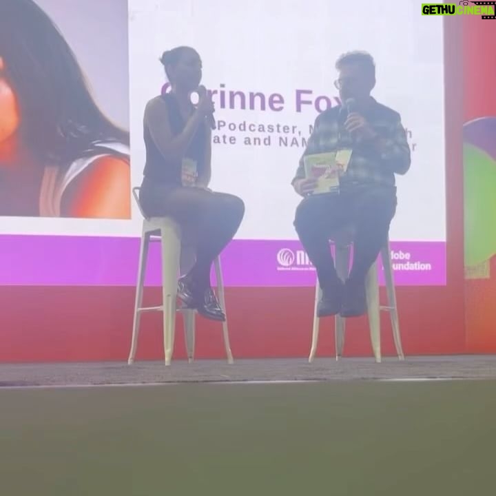 Corinne Foxx Instagram - What a joy it was to take the stage at @adobe MAX alongside @namicommunicate to talk about the intersection of creativity and mental health 🎨💚