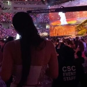 Corinne Foxx Instagram - thank you @taylorswift for gifting us with your artistry for over 15 years 💕🎶 Your music has travelled with me through many eras of my own life so seeing you perform feels like home ❤️ #erastour