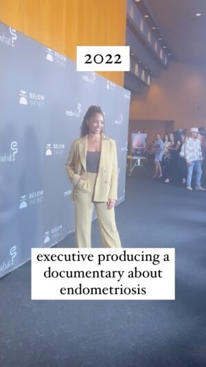 Corinne Foxx Instagram - a full circle moment for me 💛 learn more about Below The Belt at belowthebelt.film #endometriosis #endowarrior #endostrong #endowhat