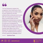Corinne Foxx Instagram – I am so honored to be recognized by @endofound at this year’s Blossom Ball 💛 When I was diagnosed with endometriosis in 2018, I watched Halsey’s and Lena Dunham’s honoree speeches from the Blossom Ball to help get me through the hard days. To be in their shoes now is an absolute full circle moment for me. Thank you. Learn more about endometriosis & @endofound ‘s work at: endofound.org #endometriosis #blossomball #endowarrior #endo