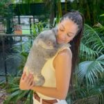 Corinne Foxx Instagram – koala hugs are the best kind of hugs ❤️🐨