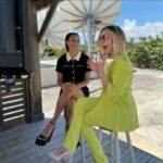 Corinne Foxx Instagram – awesome press day in Miami supporting @beatshazamfox 💙

@randcpmk 
@eviedoesla 
@genasullivanhmu 
@julisssagandara