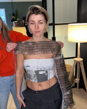 Cornelia Jakobs Instagram - 1. Waiting for Tom Jones to write a song about us 

2. My living room every time @celia.caap has been at my place for a styling session 

3. Let us talk about this piece of ART safety-pin-bolero that @tonje.linnea hand-made for me??????

4. I asked her less than 3 weeks ago, and she just made it?? 

5. Still waiting…

6. @tonje.linnea working her magic while I’m being cute

7. family dinner becomes treasure hunt

8. thank you mom for helping us sew my old sleeping t-shirt on to the corset I got from you 

9. treasure-kuriosa 

10. @celia.caap trying out hats on  @erikpaganelli . It didn’t make it for the show but was too cute to not have a spot 🍓