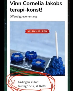 Cornelia Jakobs Instagram - @musikhjalpen pt 2 

In å sprätta pengar till dom som behöver! Min tävling slutar om 4h!?!?!!! 🔥🔥🔥