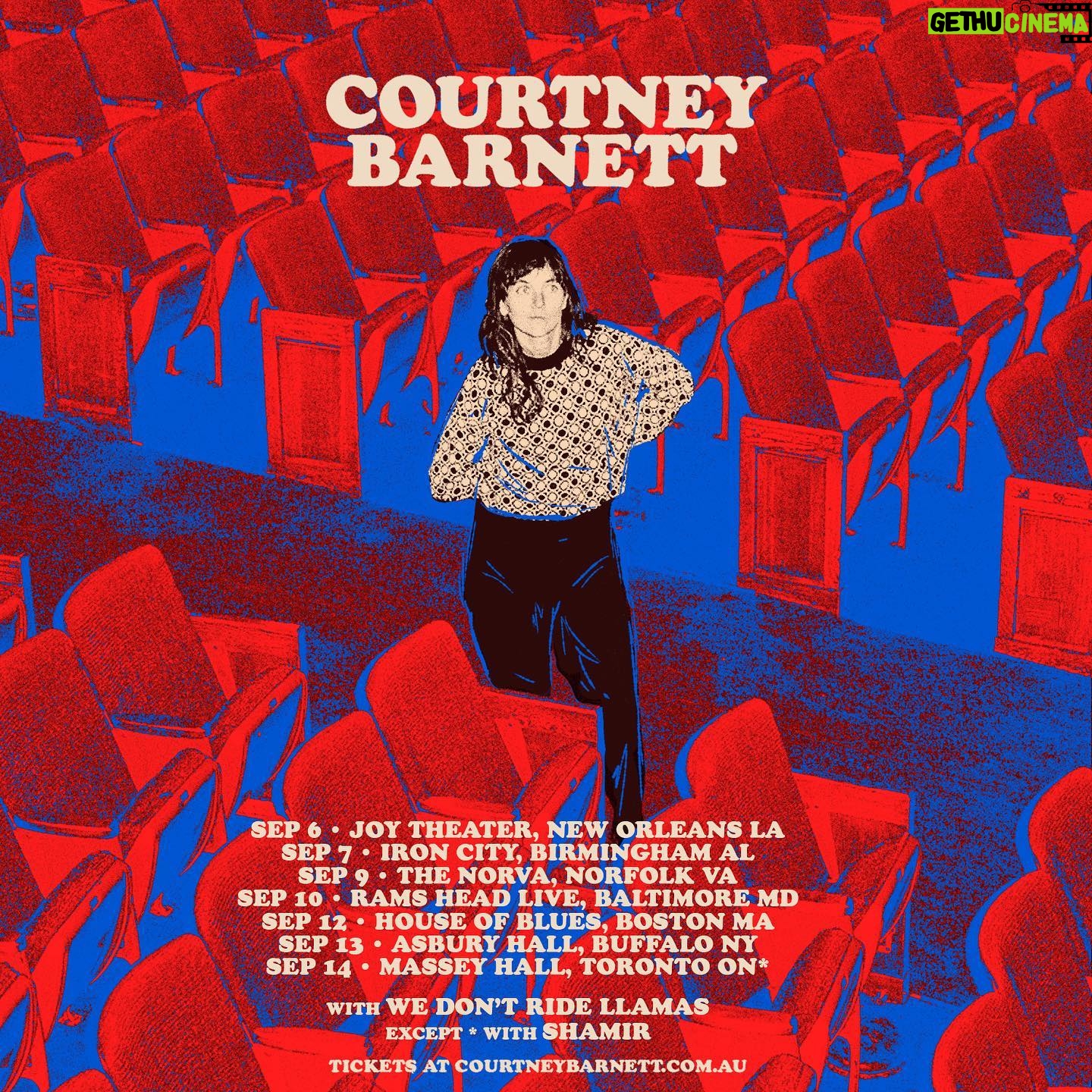 Courtney Barnett - 3.9K Likes - š· Sept 9 ā The Norva, Norfolk, VA
š· Sept 10 ā Rams Head Live, Baltimore, MD
š· Sept 12 ā House of Blues, Boston, MA
š· Sept 13 ā Asbury Hall, Buffalo, NY
š· Sept 14 ā Massey Hall, Toronto, ON
ā¤ļøAll shows with @wdrll
ā¤ļøexcept Massey Hall with @shamir326
Tickets at www.courtneybarnett.com.au/tour
Artwork by @sebi.white
Photo by @poonehghana