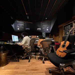 Courtney Barnett Instagram - Was a joy to write this song with my dear friend Sharon Van Etten ❤️ “Close To You” is out now (link in bio) as part of The Buccaneers soundtrack produced by Stella Mozgawa which is out Nov 8. Had such a lovely time recording this one with these glorious people!
Guitar & vocals @sharonvanhalen 
Drums @steezmeez
Bass @zachary_dawes 
Piano by Stefan Blair @customsborder
Engineered & mixed by @omaryakar 
Assistant engineer @spooky_jaccuzzi 
Mastered by @heba_kadry
Produced by Stella Mozgawa.
Guitar and some vocals by me. 

1st photo by @poonehghana from 2020. Studio Polaroids by Stella.