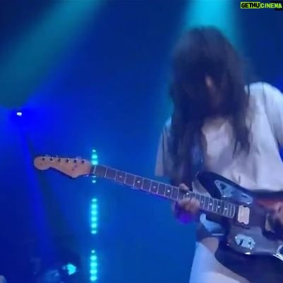 Courtney Barnett Instagram - Turning Green on @latenightseth last week!!!! Stella Mozgawa on keys, Bones Sloane on bass & Dave Mudie on drums 💙💙💙