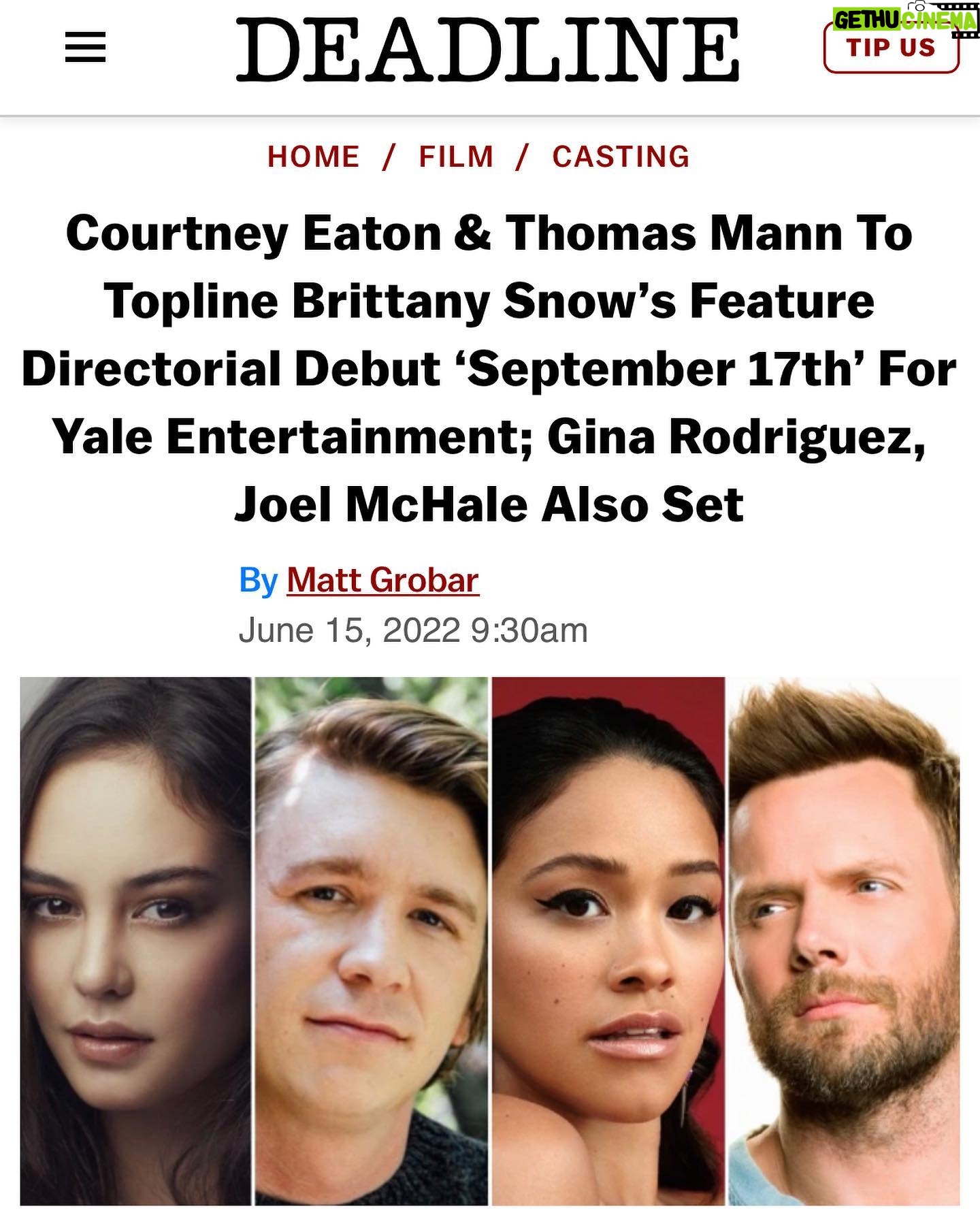 Courtney Eaton Instagram - Something we’ve been working on for the last couple of months. I’ve never been more proud to be apart of something. Beyond grateful to @brittanysnow, our incredible little family and insanely hardworking crew. NYC you have my heart ❣️
