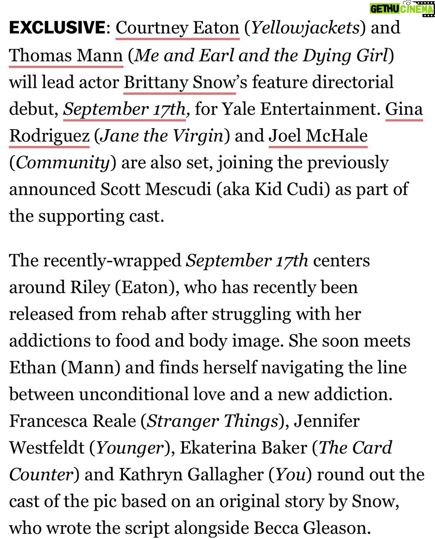 Courtney Eaton Instagram - Something we’ve been working on for the last couple of months. I’ve never been more proud to be apart of something. Beyond grateful to @brittanysnow, our incredible little family and insanely hardworking crew. NYC you have my heart ❣️