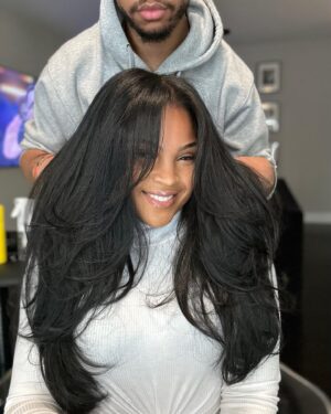 Courtney Godsey Instagram - Around the way girl, But I’m far from accessible🌟 || Hair @iamhairbyhe 🫶🏽