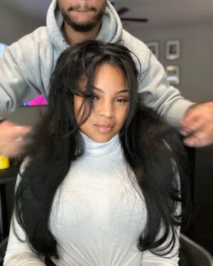 Courtney Godsey Instagram - Around the way girl, But I’m far from accessible🌟 || Hair @iamhairbyhe 🫶🏽