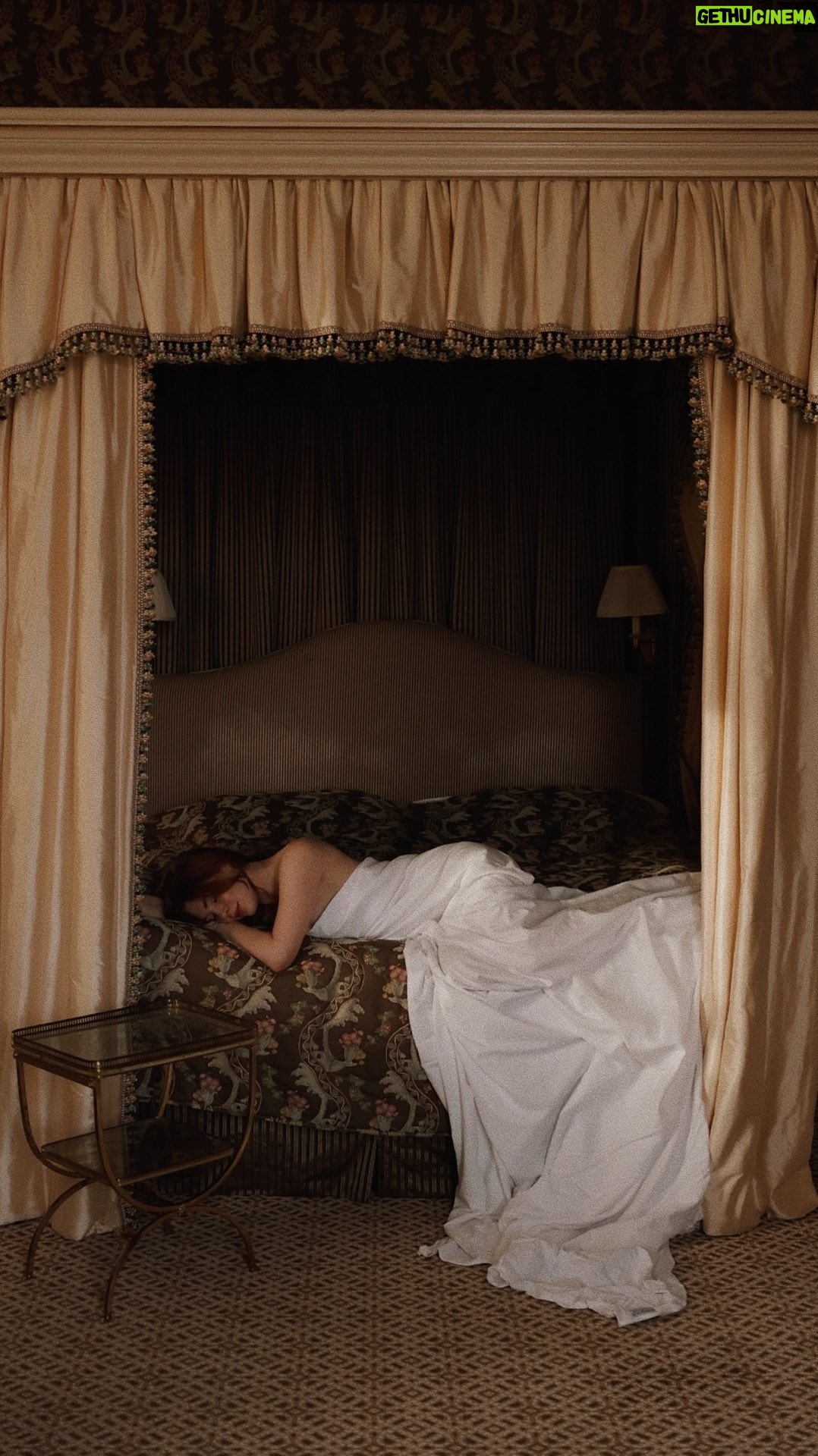 Courtney Halverson Instagram - Please adjust your expectations accordingly. ☁️ ☁️ ☁️ Sharing this mostly as satire as today is anything but a ‘do not disturb’ day - today marks two completely exhilarating career highs. The first being that today is the last day to get your hands on my locket collection with @monicarichkosann (the one I’ve paired here with a sheet and very little else). Creating this collection of shell themed lockets alongside MRK was an absolute dream come true, and still feels like a complete pinch me moment. The second exciting bit of news here at PLF HQ (aka my living room) is that my small brand (@maisonmiette) is launching our third collection of silk scarves, lovingly dubbed The Apéro Collection. It’s a launch that has been in the works for about a year now, and it is so surreal to see it come to fruition. A massive thank you to the team at @_storiesstudio for helping bring the vision to life. I cannot wait for you to shop this collection of both 20 inch and 36 inch silk scarves - perfectly ready to join you on your warm weather adventures. My ‘do not disturb’ era will have to wait a little while. ☁️ . . . #romanticstyle #donotdisturbera #vintagevibes #feminineenergy | shot at the one and only @ashfordcastle