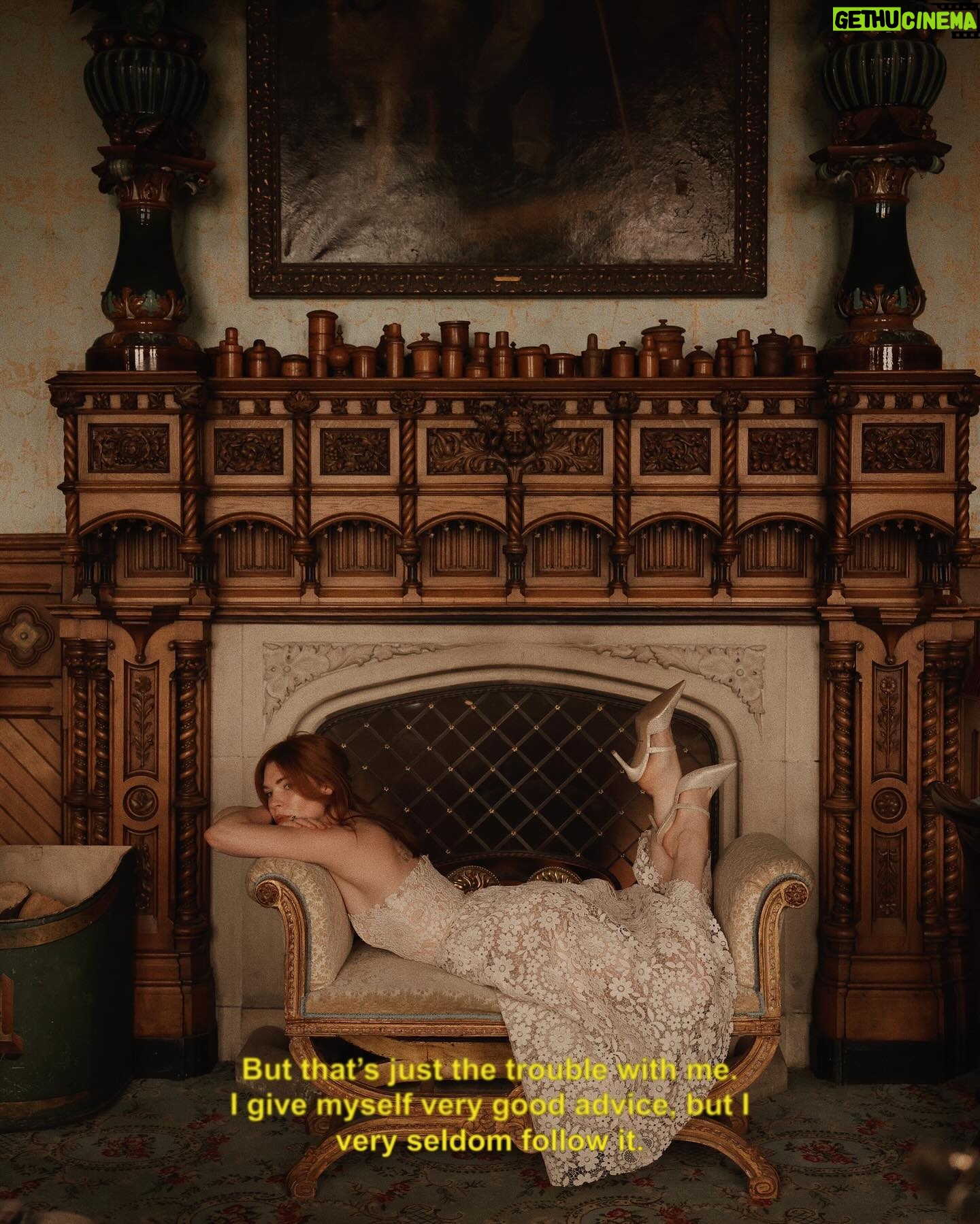 Courtney Halverson Instagram - But that’s just the trouble with me. I give myself very good advice, but I very seldom follow it. 🫖 Had this absolutely beautiful tea in this gorgeous salon at @ashfordcastle (all to ourselves) and felt just a little like Alice in Wonderland. What an absolutely surreal and gorgeous experience and one that I had to create a little magic to share with you here. And now (because I love a little drama) is it clotted cream and *then* jam on your scone, or jam first and then clotted cream? Please feel free to argue (in a friendly tone!) in the comments. . . . . #teatime #aliceinwonderland #feminineenergy #romanticstyle #romanticizeyourlife ps : Thank you Ashford for letting me play and thank you Eric for not minding when I asked to take 500 photos of the experience before getting to properly enjoy the tea as well.