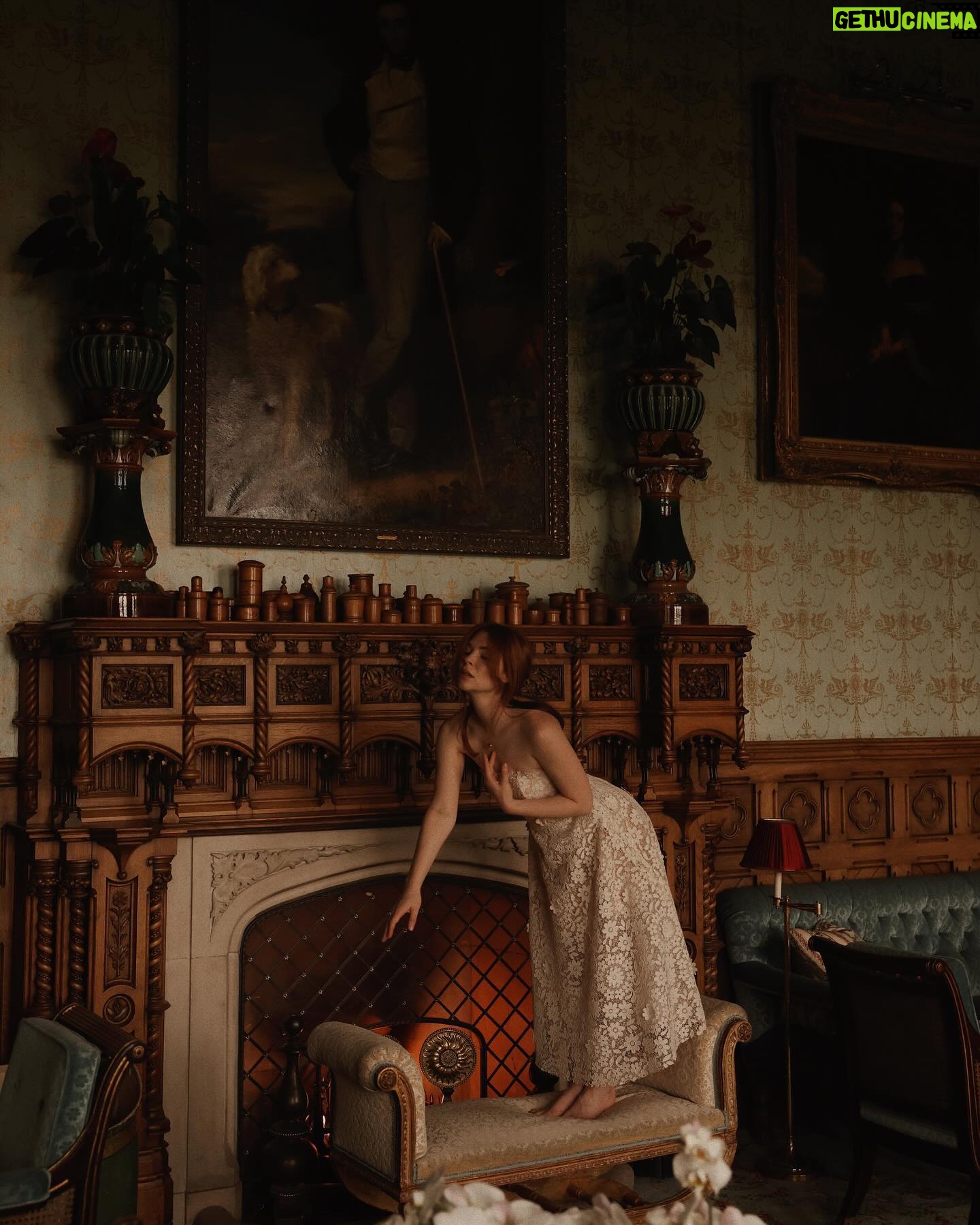 Courtney Halverson Instagram - But that’s just the trouble with me. I give myself very good advice, but I very seldom follow it. 🫖 Had this absolutely beautiful tea in this gorgeous salon at @ashfordcastle (all to ourselves) and felt just a little like Alice in Wonderland. What an absolutely surreal and gorgeous experience and one that I had to create a little magic to share with you here. And now (because I love a little drama) is it clotted cream and *then* jam on your scone, or jam first and then clotted cream? Please feel free to argue (in a friendly tone!) in the comments. . . . . #teatime #aliceinwonderland #feminineenergy #romanticstyle #romanticizeyourlife ps : Thank you Ashford for letting me play and thank you Eric for not minding when I asked to take 500 photos of the experience before getting to properly enjoy the tea as well.